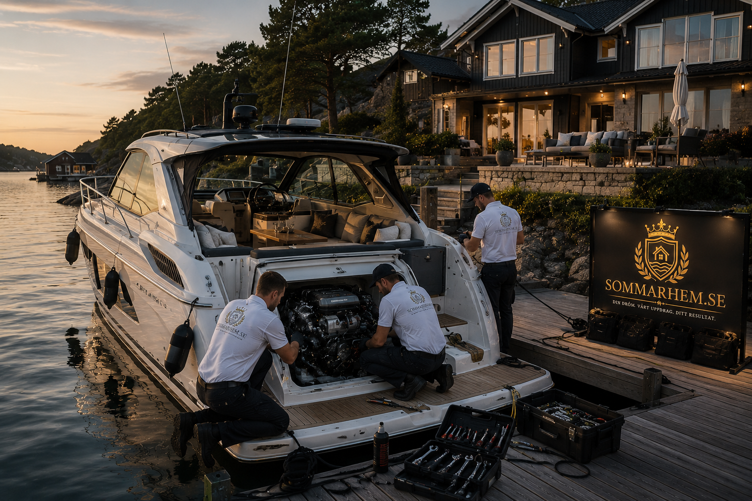 Båtservice i skärgården