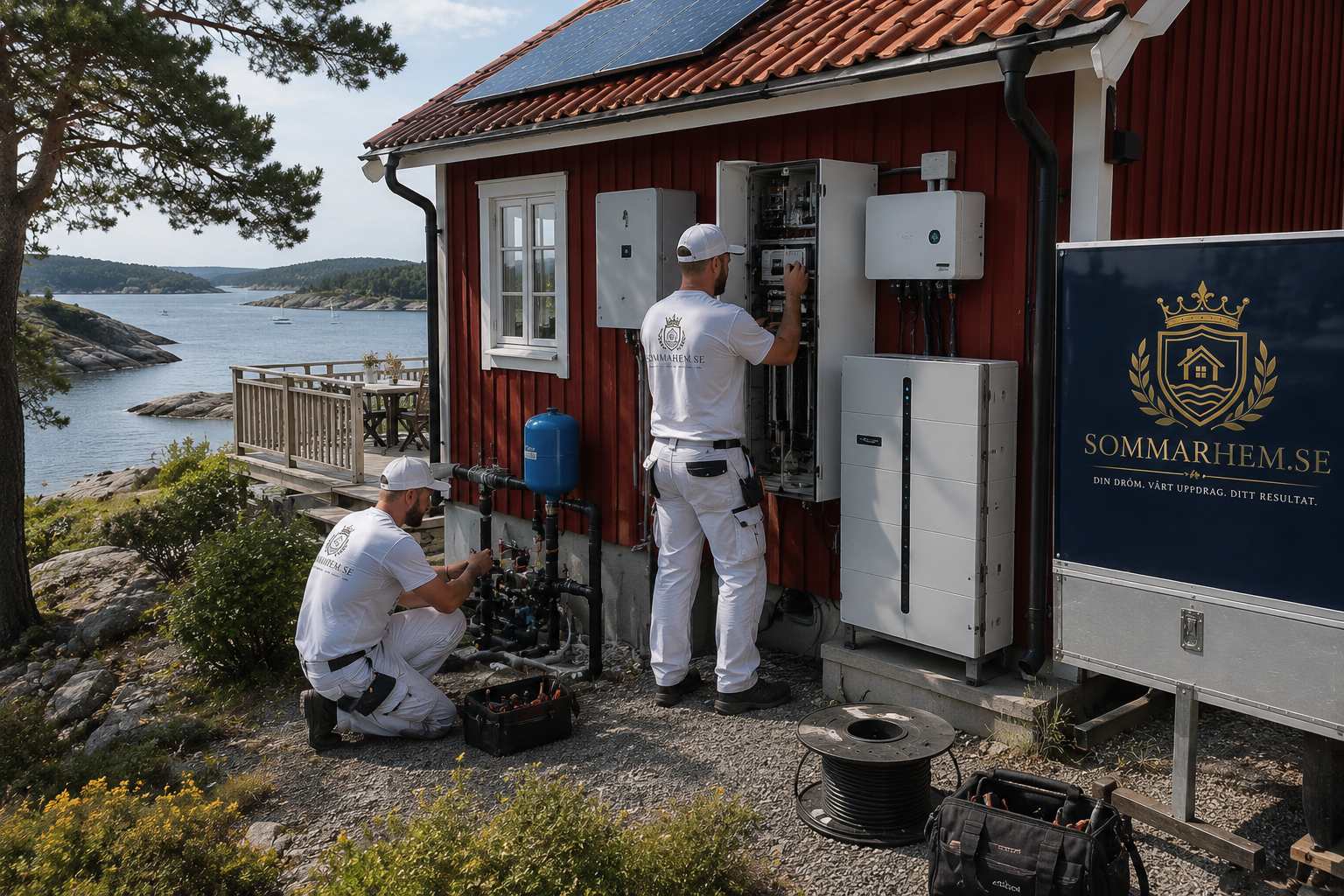 Elektriker och laddbox