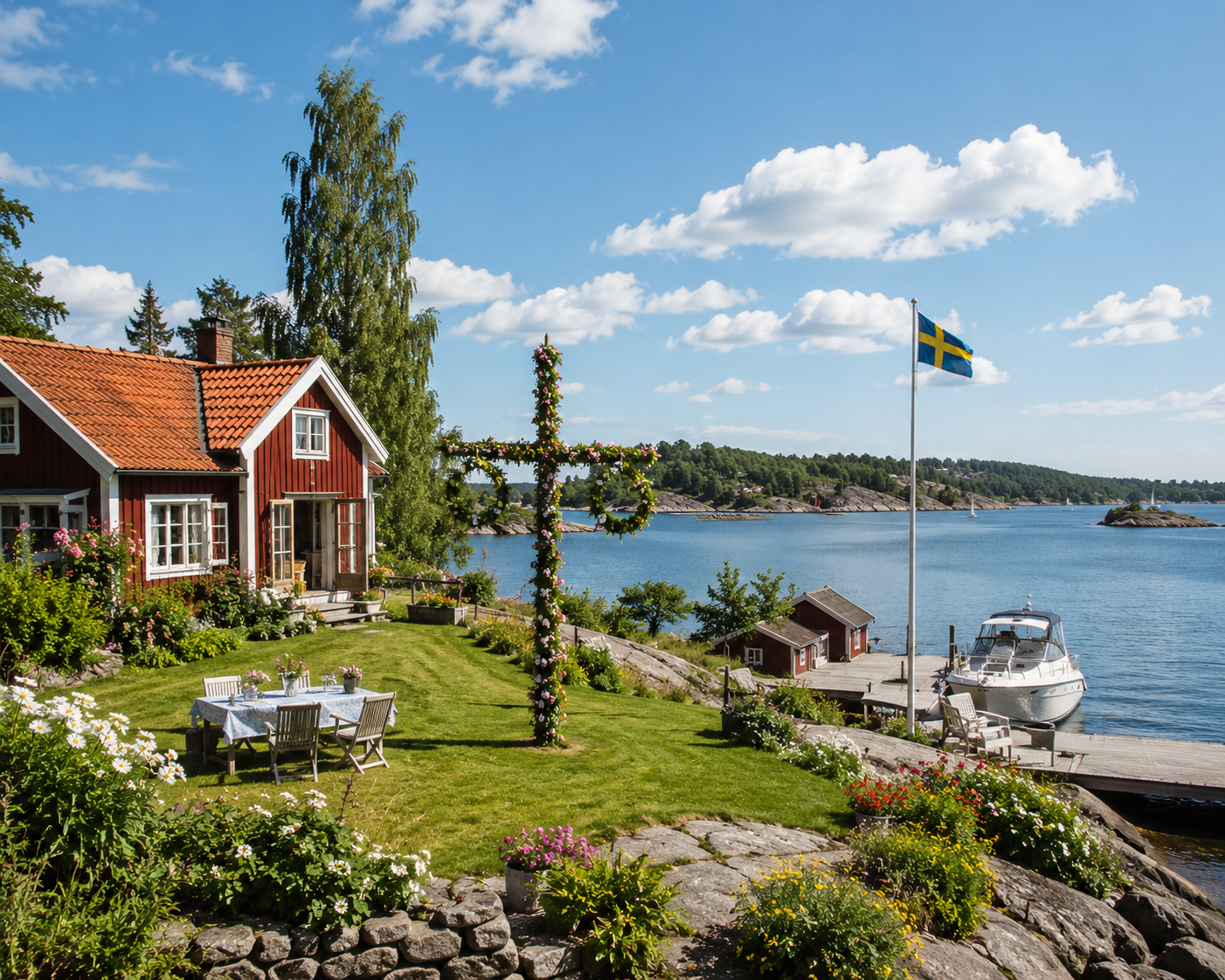 Hantverkare, städning och tillsyn på Husarö